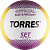 Мяч волейбольный Torres Set белый-фиолетовый-желтый